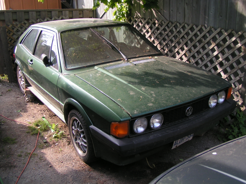 Before: a nice little green Scirocco.